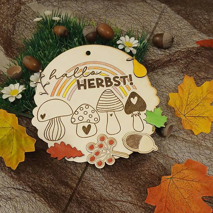 Plotterdatei Herbstlich Willkommen