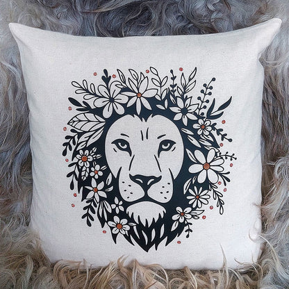 Plotterdatei Flower Lion