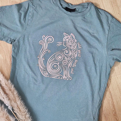 Plotterdatei Calligraphy Cat