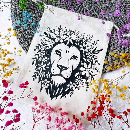 Plotterdatei Flower Lion