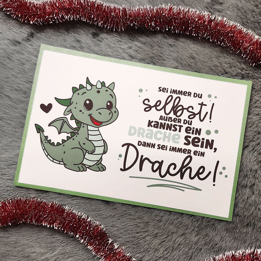 Plotterdatei Kleiner Weihnachtsdrache