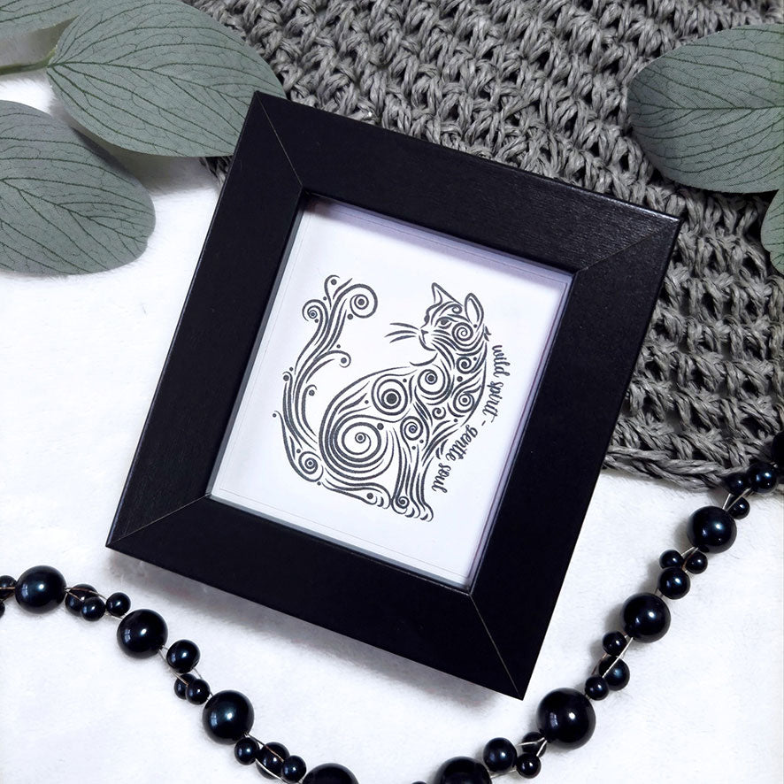 Plotterdatei Calligraphy Cat