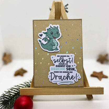 Plotterdatei Kleiner Weihnachtsdrache