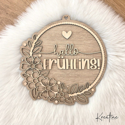 Plotterdatei & Lasercut Frühlingsgruß