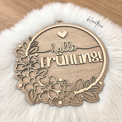 Plotterdatei & Lasercut Frühlingsgruß