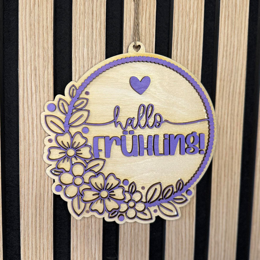 Plotterdatei & Lasercut Frühlingsgruß