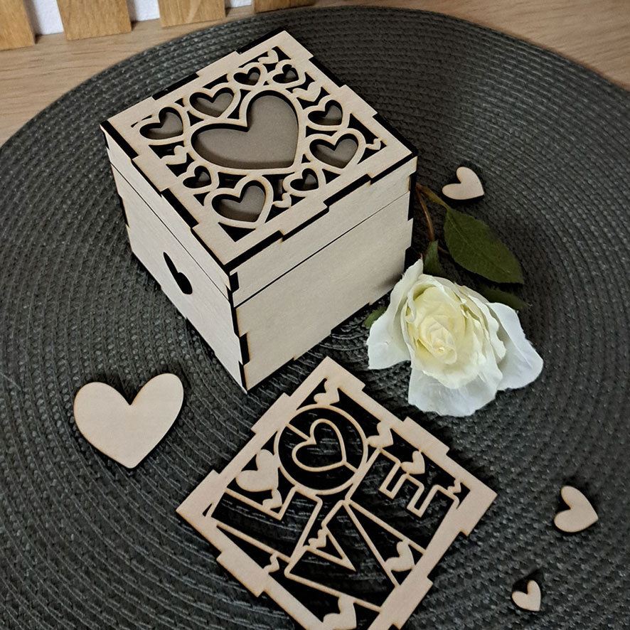 Lasercut Herzbox