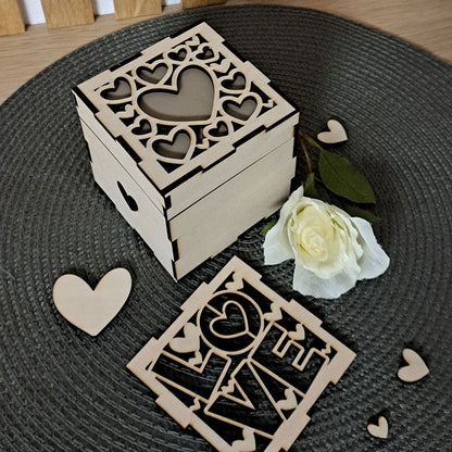 Lasercut Herzbox