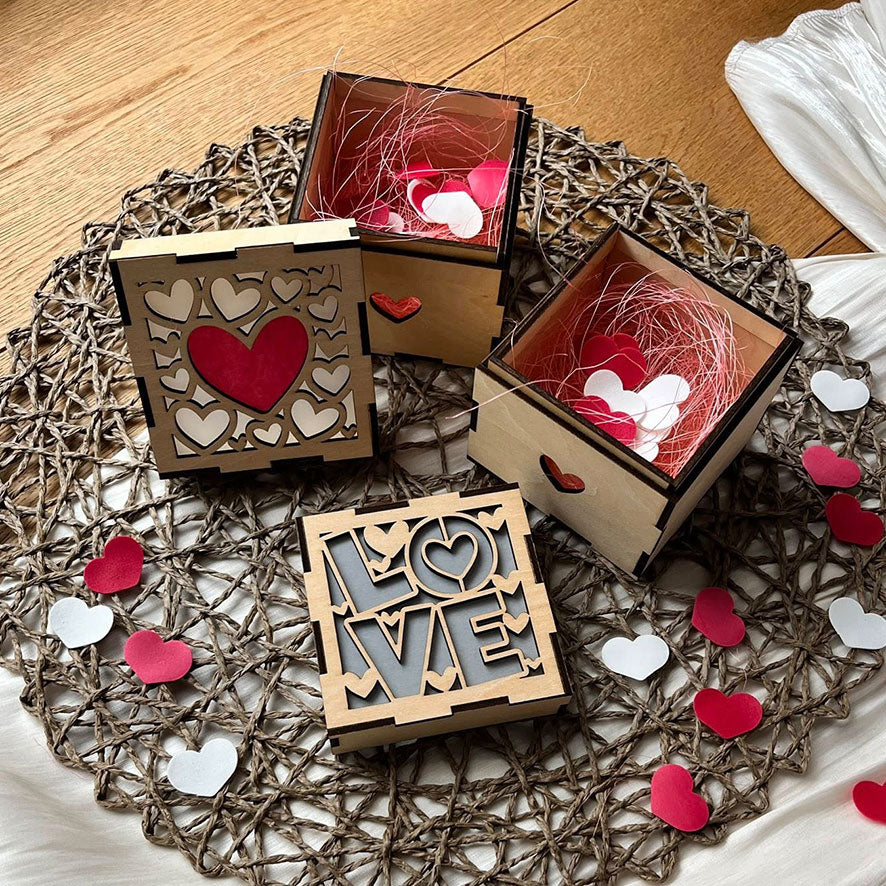 Lasercut Herzbox