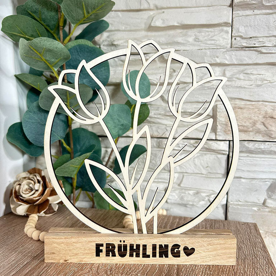 Plotterdatei & Lasercut Frühlingstulpen