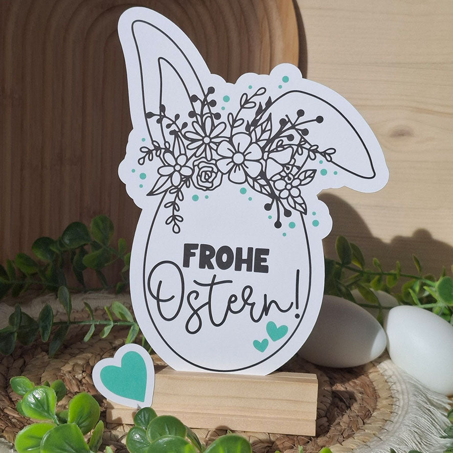 Plotterdatei Blumen-Ei