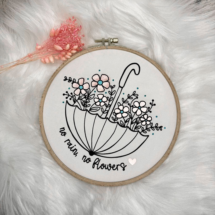 Plotterdatei No Rain No Flowers