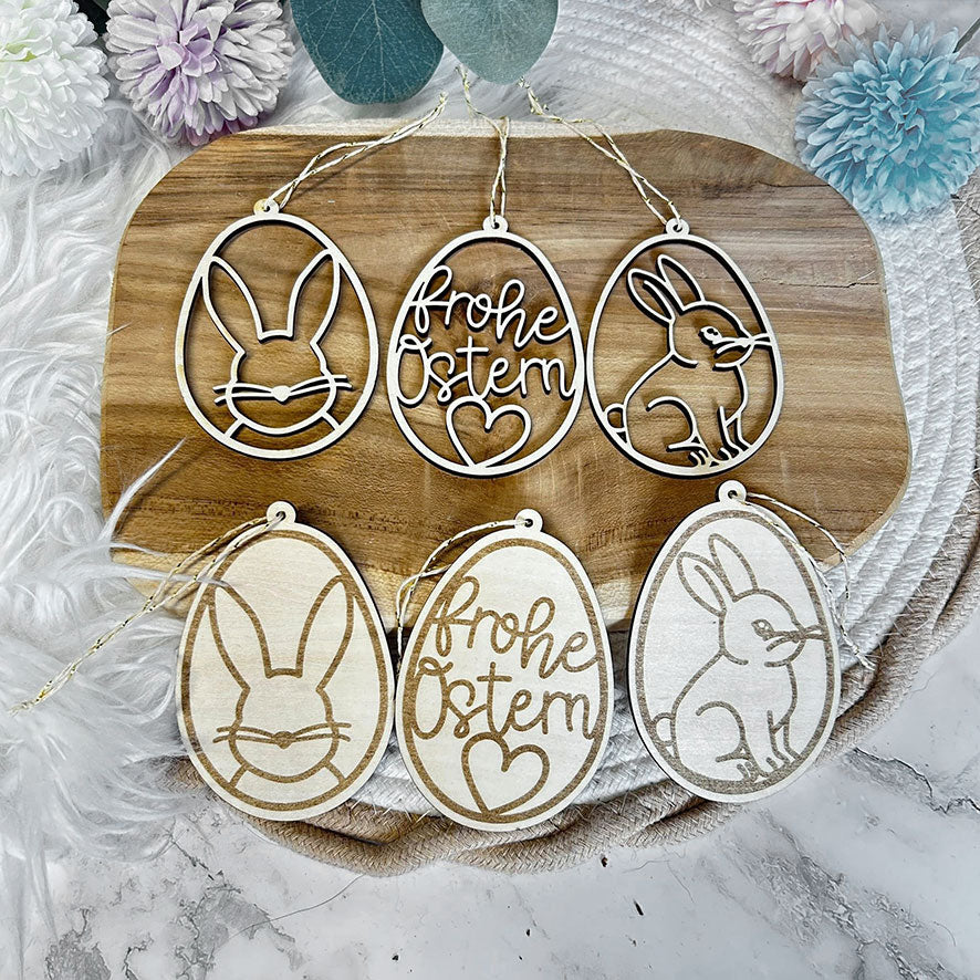 Lasercut & Plotterdatei Haseneier