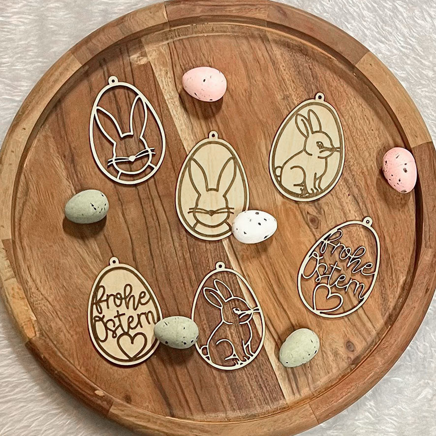Lasercut & Plotterdatei Haseneier