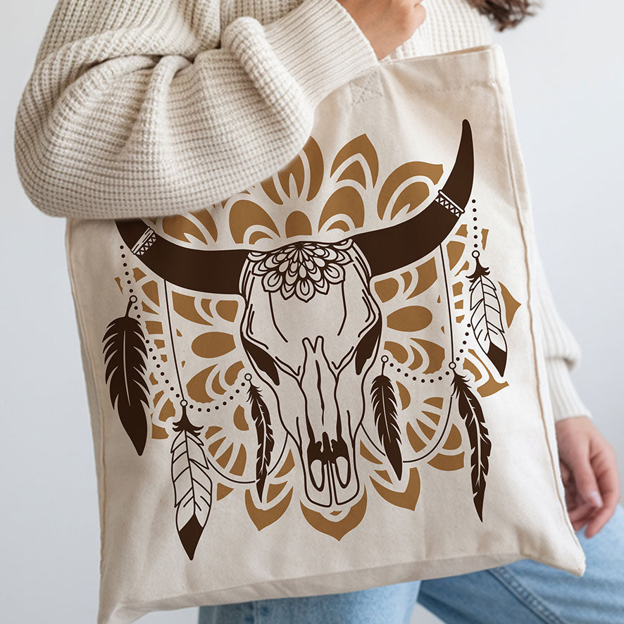 Plotterdatei Boho Skull