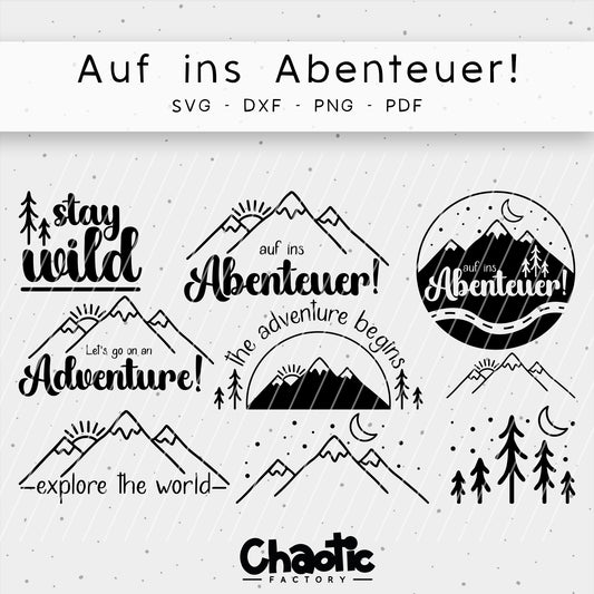 Plotterdatei Auf ins Abenteuer!