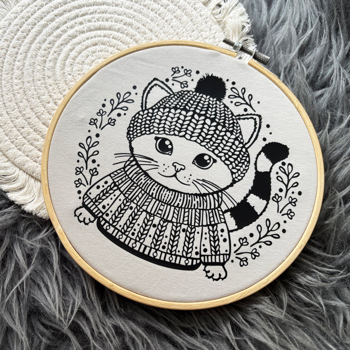 Plotterdatei Cozy Kitty