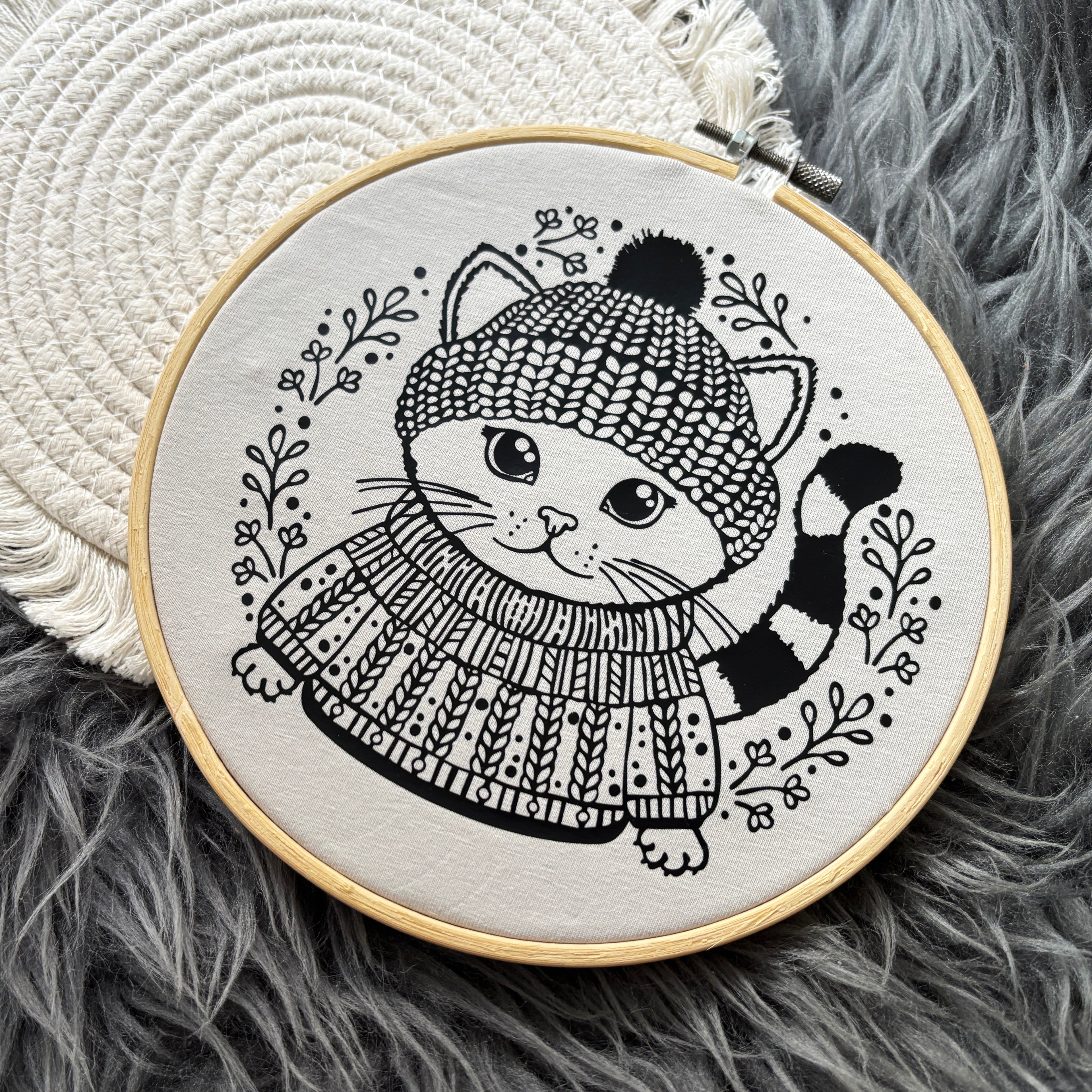 Plotterdatei Cozy Kitty