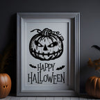 Plotterdatei Scary Pumpkin
