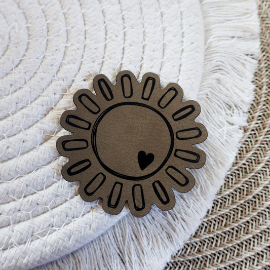 Sunny - Kunstleder Patch zum Aufbügeln