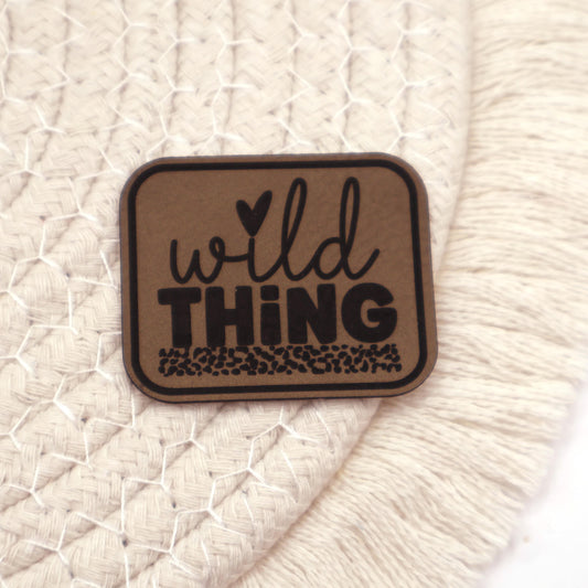 Wild Thing - Kunstleder Patch zum Aufbügeln