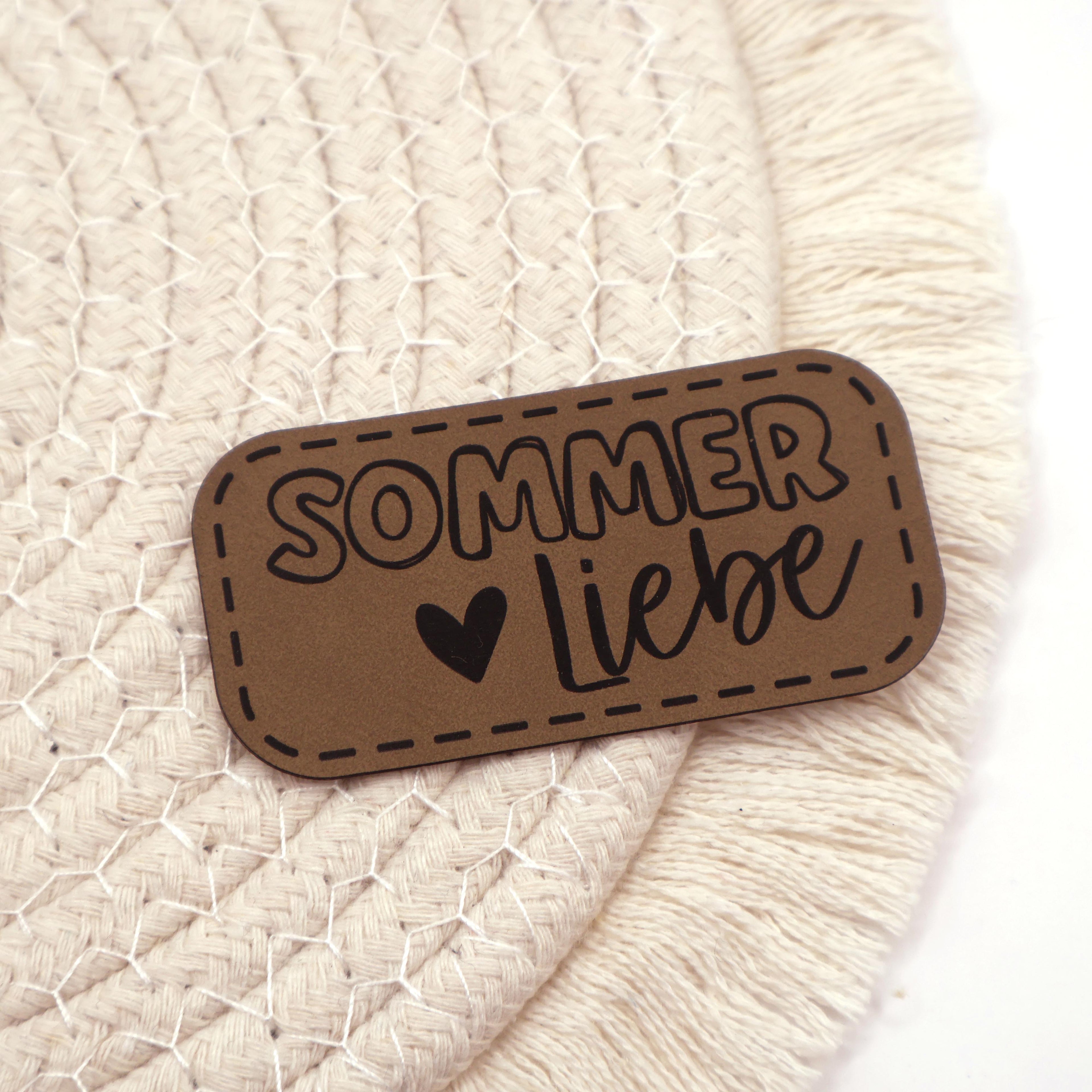 Sommerliebe - Kunstleder Patch zum Aufbügeln