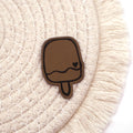 Eis am Stiel - Kunstleder Patch zum Aufbügeln