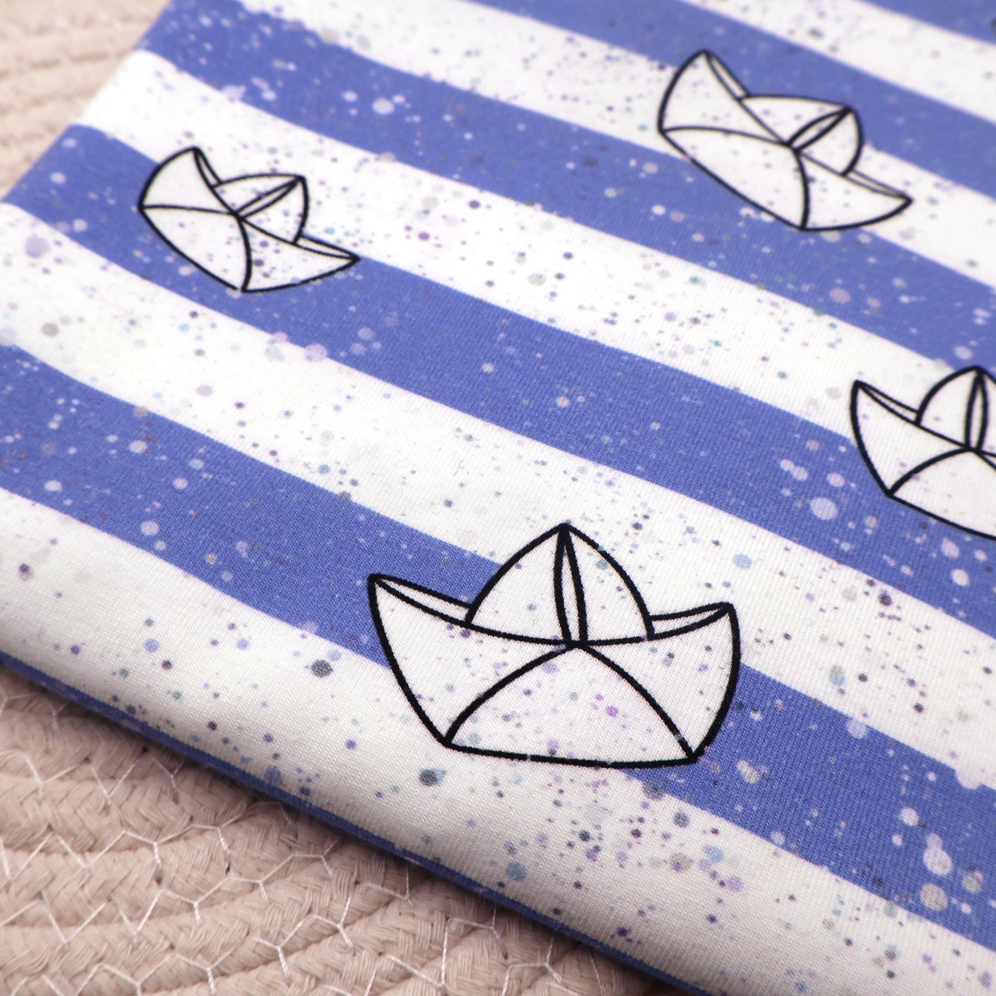 Baumwolljersey Paperboats Hauptstoff