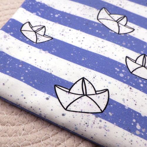 Baumwolljersey Paperboats Hauptstoff
