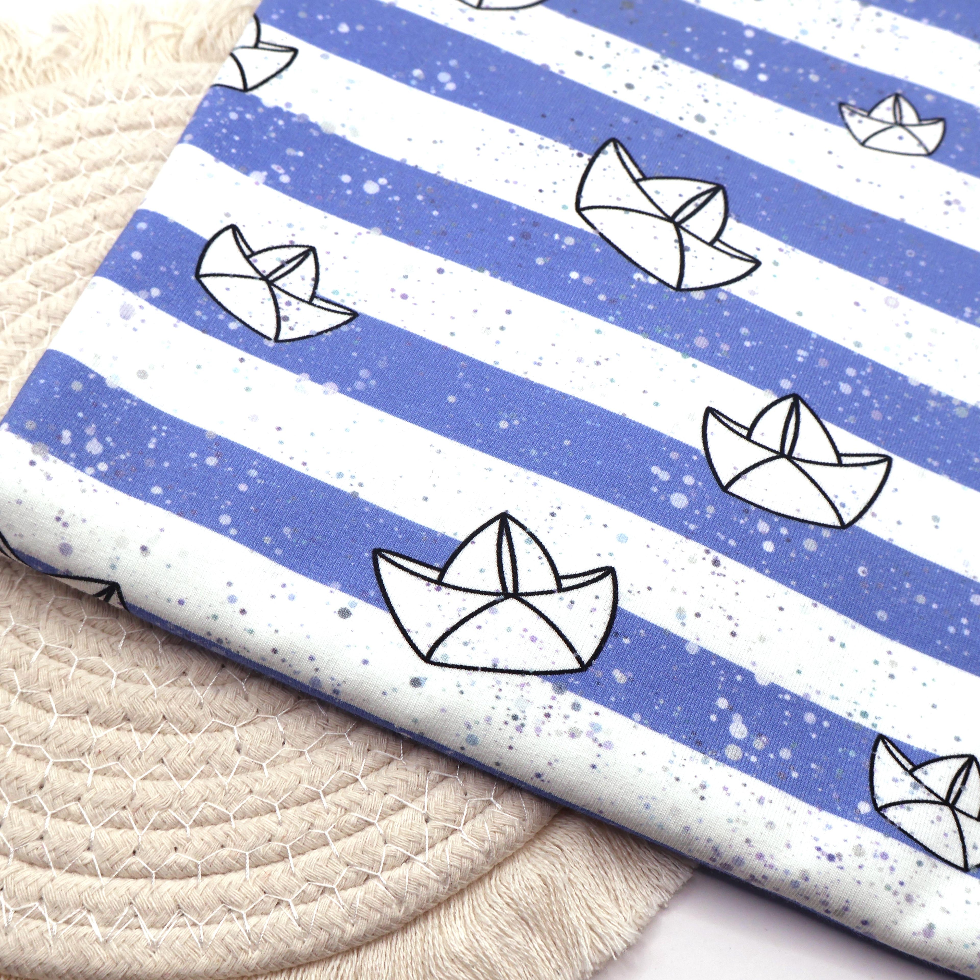 Baumwolljersey Paperboats Hauptstoff