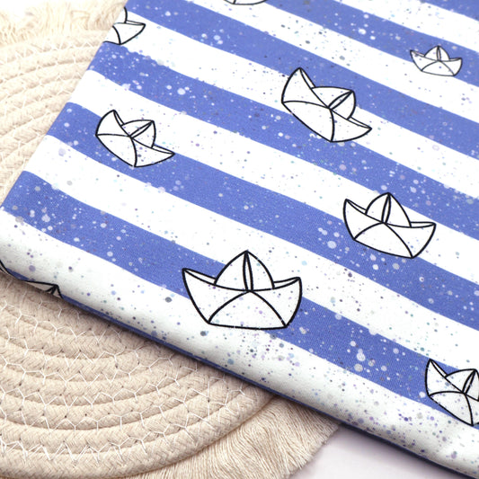 Baumwolljersey Paperboats Hauptstoff