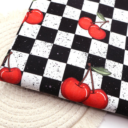French Terry Cherry Checkers Hauptstoff