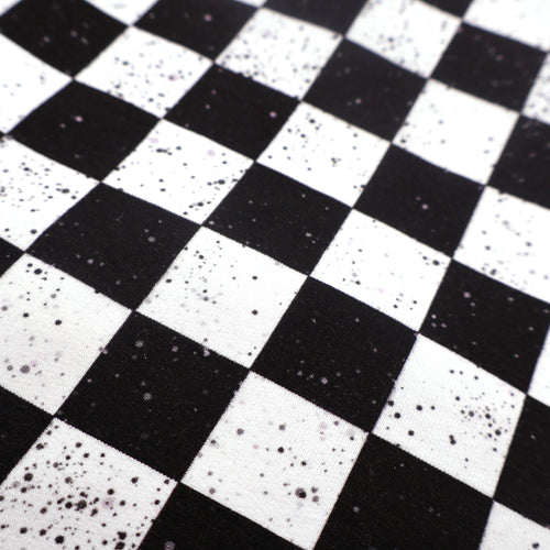 French Terry Cherry Checkers Kombistoff