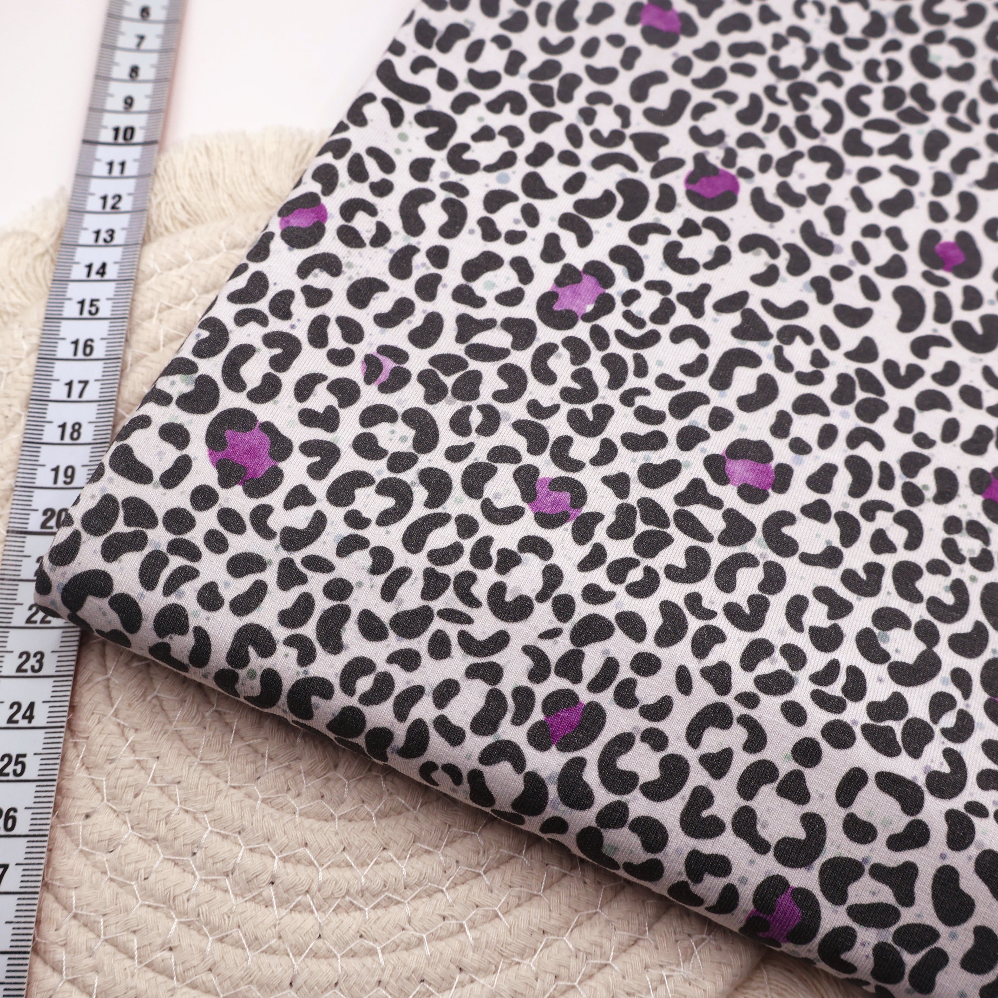 Baumwolljersey LEOLOVE - Violett