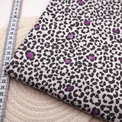 Baumwolljersey LEOLOVE - Violett