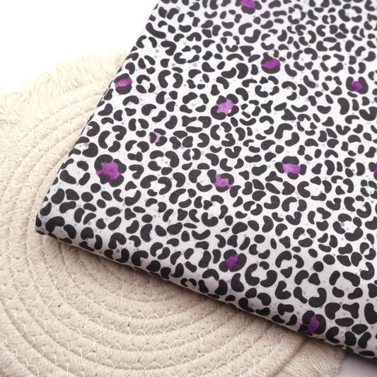 VORBESTELLUNG Baumwolljersey LEOLOVE - Violett