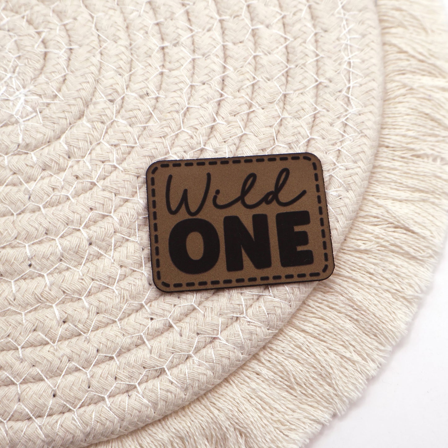 Wild One - Kunstleder Patch zum Aufbügeln