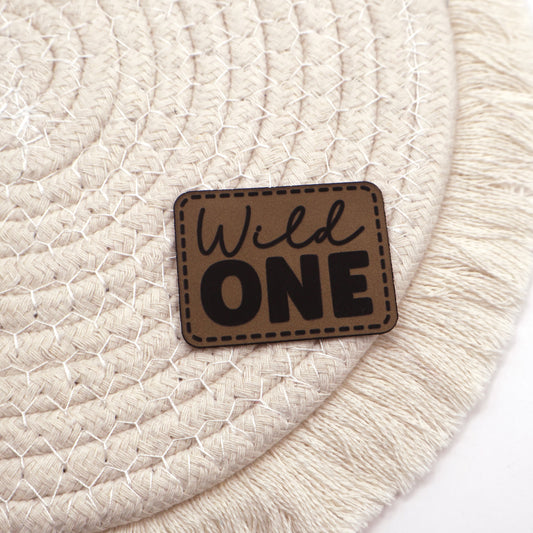 Wild One - Kunstleder Patch zum Aufbügeln