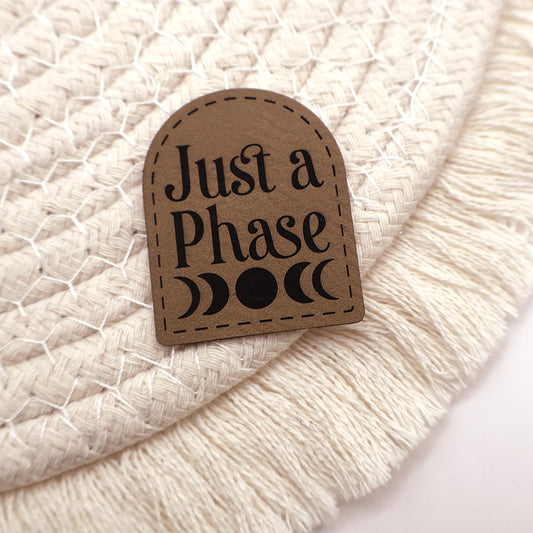 Just a Phase - Kunstleder Patch zum Aufbügeln