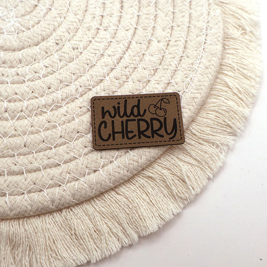 Wild Cherry - Kunstleder Patch zum Aufbügeln