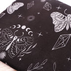 Baumwolljersey CELESTIAL BUTTERFLY Silber
