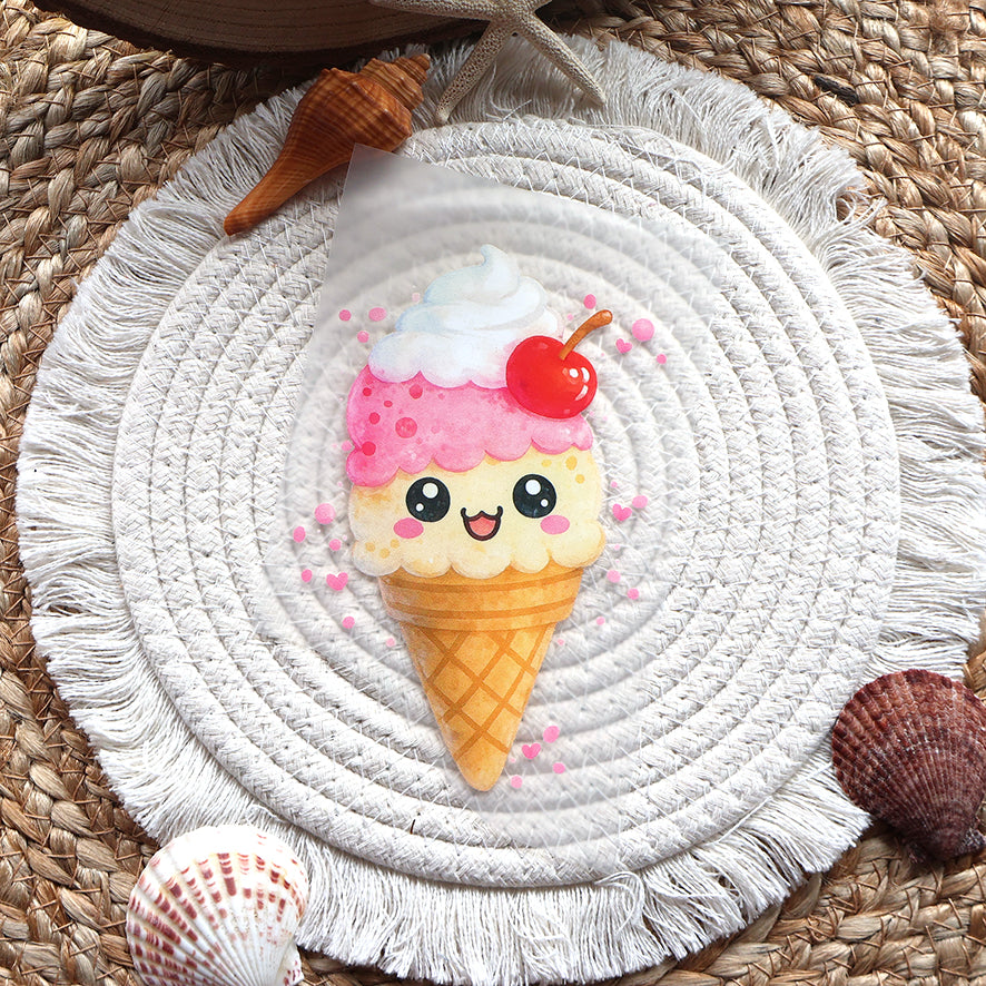 Bügelbild Kawaii Ice Cream