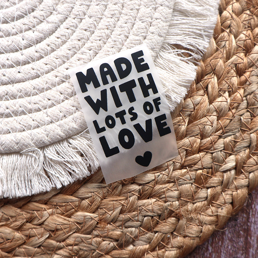 Bügelbild Made with Lots of Love