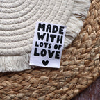 Bügelbild Made with Lots of Love