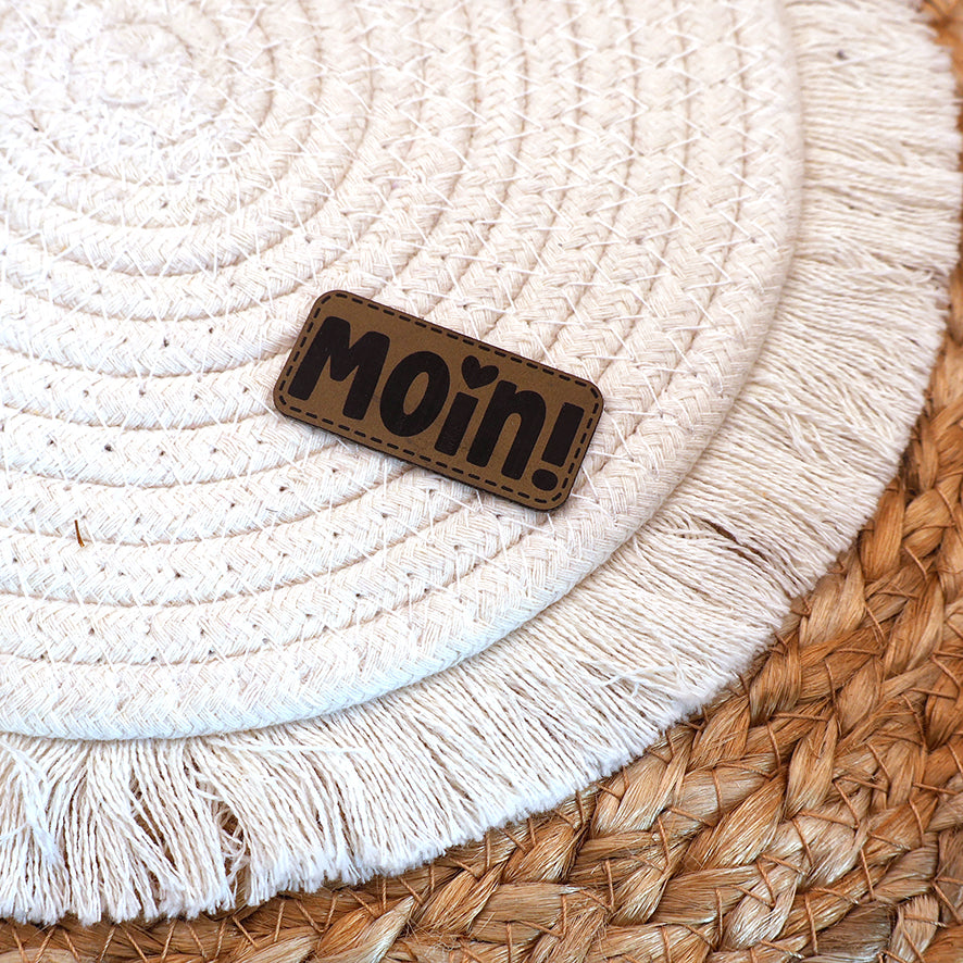 MOIN! - Kunstleder Patch zum Aufbügeln