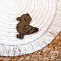 Möwe - Kunstleder Patch zum Aufbügeln
