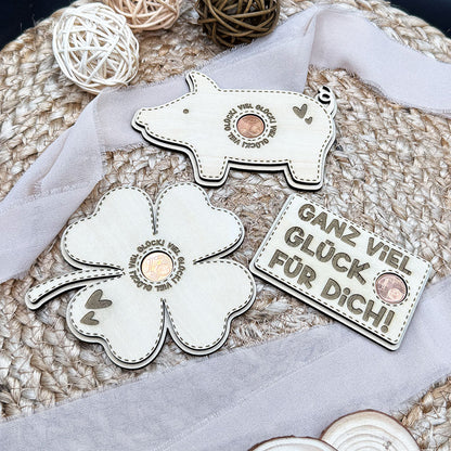 Plotter- & Lasercutdatei Glücksschweinchen