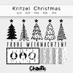 Plotterdatei Kritzel Christmas