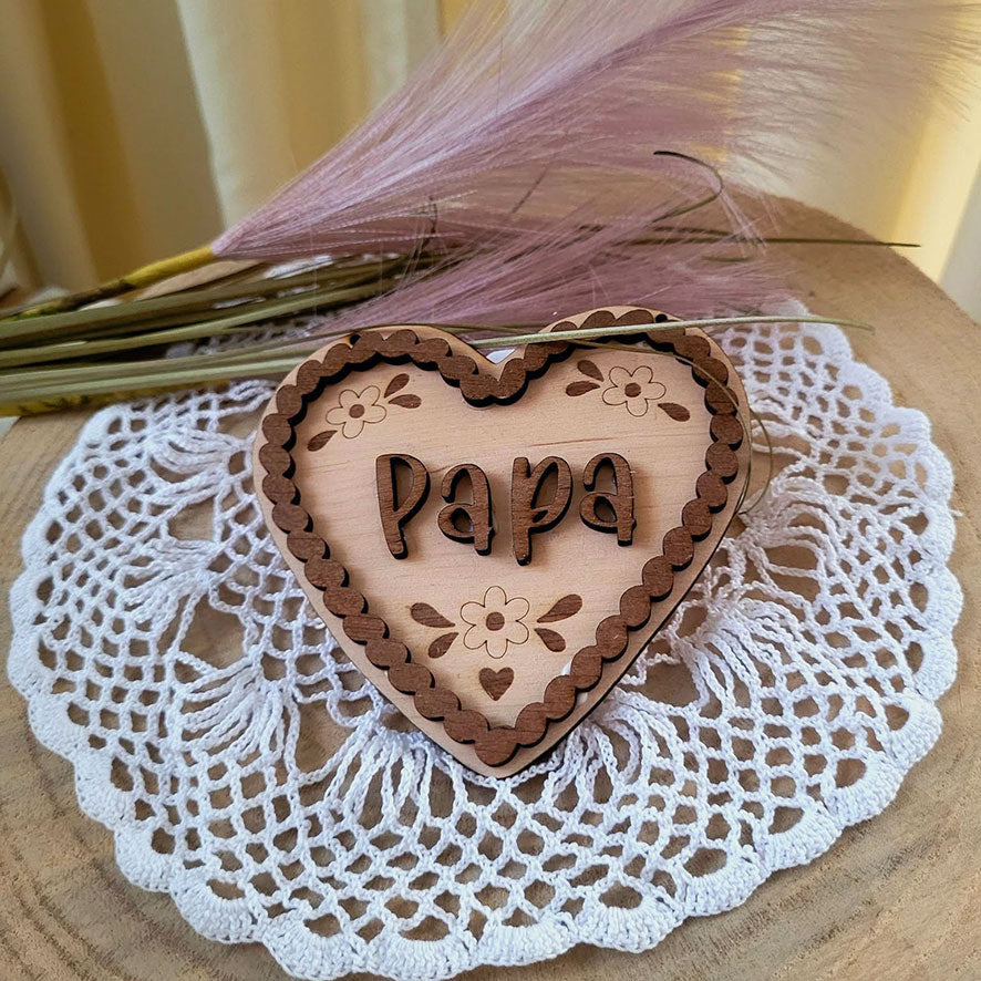 Lasercut & Plotterdatei Lebkuchenherz