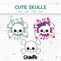 Plotterdatei Cute Skulls